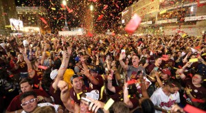 Cavs Win crowd